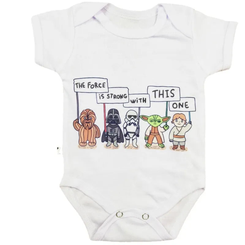 Newborn Short Sleeve Romper Baby Toddler Star Wars Girls Romper Infant Jumpsuit Boys Playsuit Outfits Clothes Summer Costumes