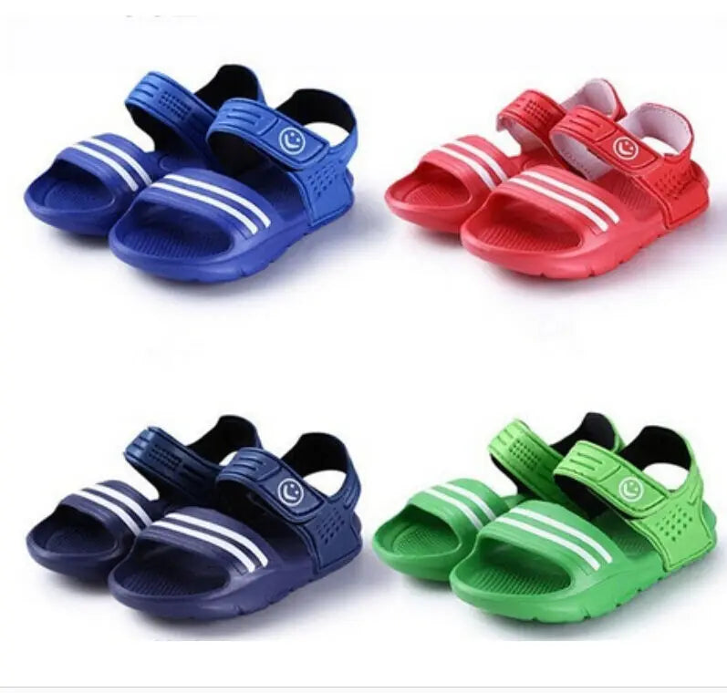 1 Pair Kids Shoes Casual Children Kids Shoes Baby Boy Closed Toe Summer Beach Sandals Flat Flat Breathable Beach Slip-On Shoes