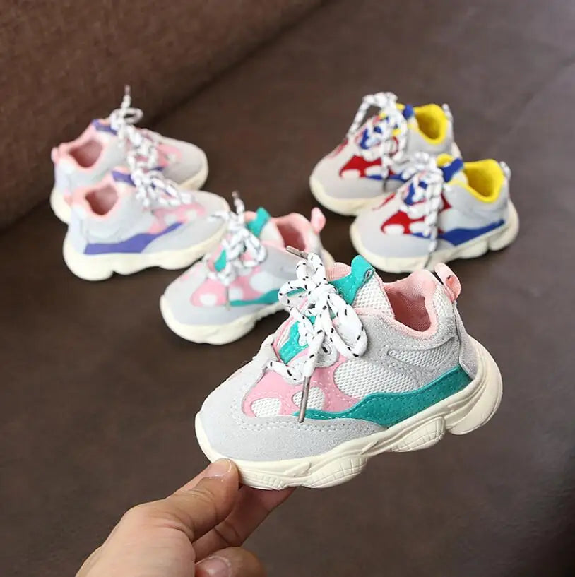 Children Shoes Boys Sneakers Girls Sport Shoes Child Leisure Trainers Casual Breathable Kids Running Shoes Baby Toddler Shoes