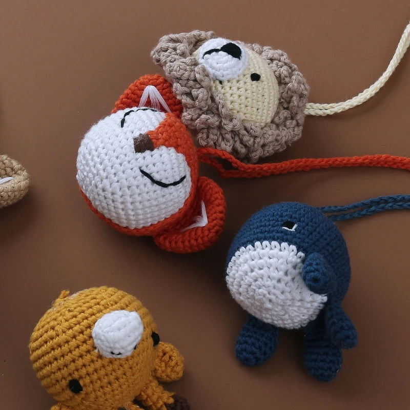 1pc Baby Play Gym Frame Hanging Rattle Toys Crochet Stuffed Animal Bed Mobile Rattle for Newborn Kids Fitness Rack Room Decor