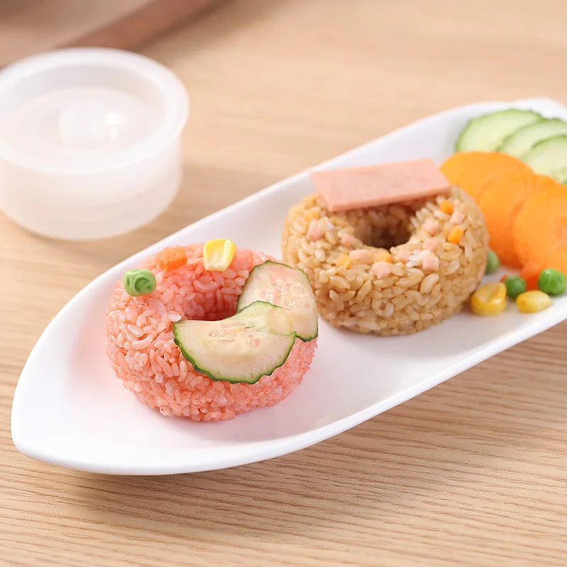 Donut Round Sushi Mold Cute Rice Ball Mold Kitchen Gadgets Baby Kids Children's Breakfast Mold Sushi Bento Accessoires