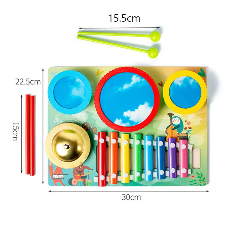 Toddler Musical Instruments Wooden Percussion Instruments Educational Preschool Toy for Kids Baby Instrument Musical Toys