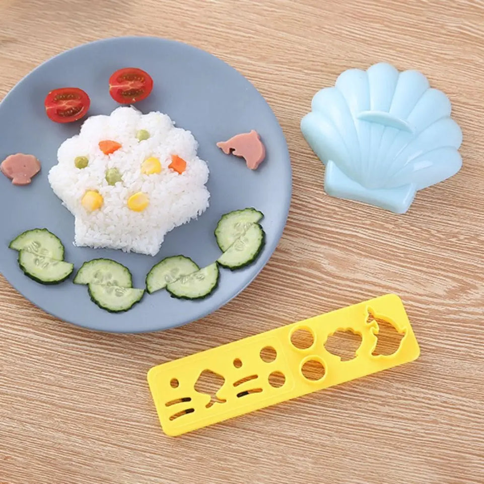 5PCS /Set Cute Animal Sushi Mold DIY Sandwich Rice Ball Mold Kitchen Gadgets Baby Kids Breakfast Mold Sushi Bento Accessoires